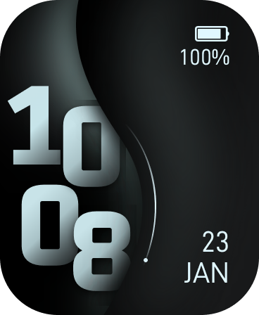 Midnight Curve Watch Face - DTNO.1 Smart Watch