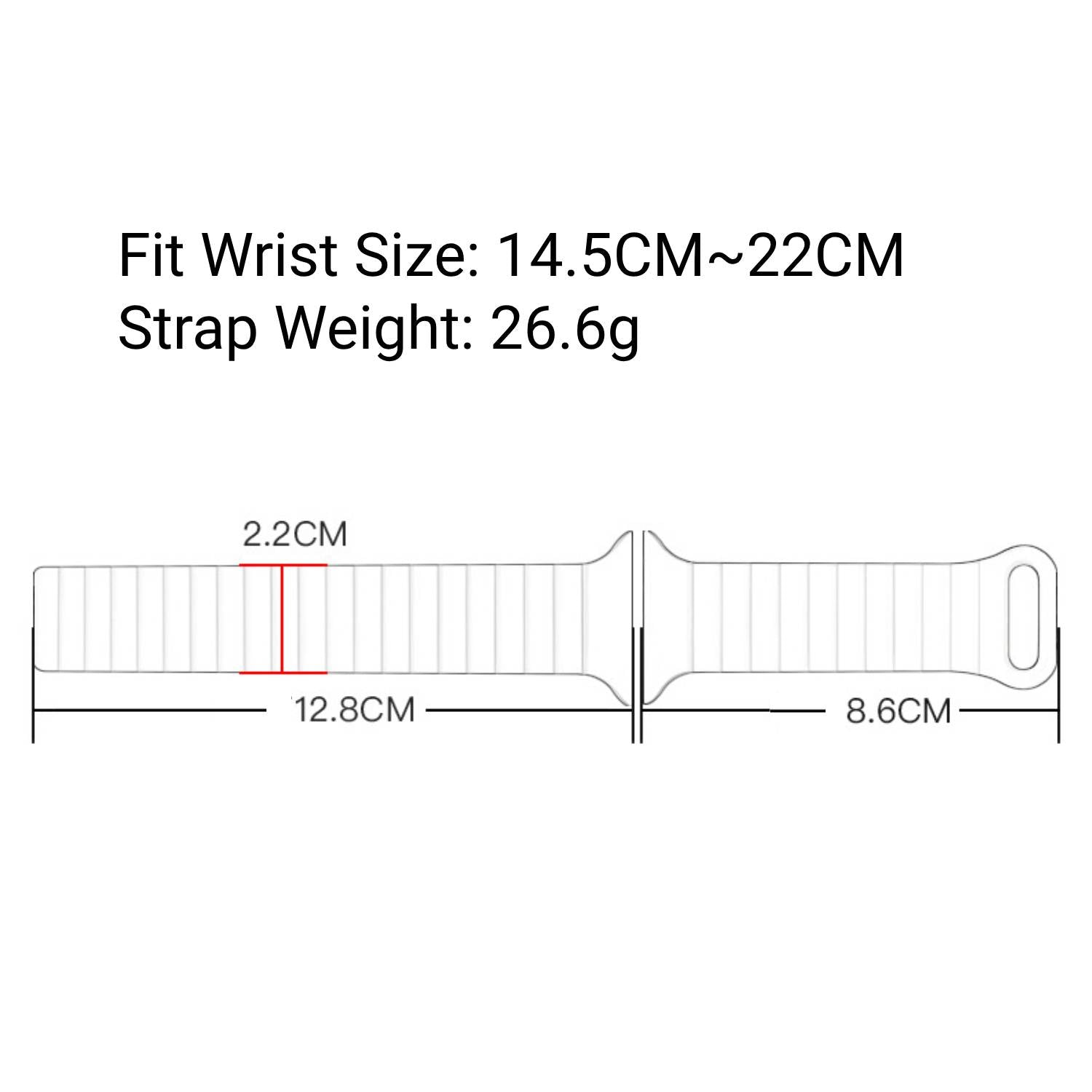 Two-color magnetic elastic silicone strap for DT Smart Watch