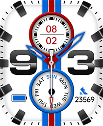 Racing Stripe Watch Face - DTNO.1 Smart Watch