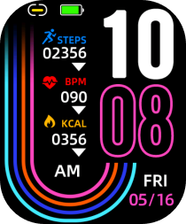 Neon Arc Watch Face - DTNO.1 Smart Watch