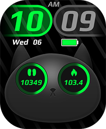 Shadow Cat Watch Face - DTNO.1 Smart Watch
