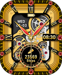 Tourbillon Gold Watch Face - DTNO.1 Smart Watch