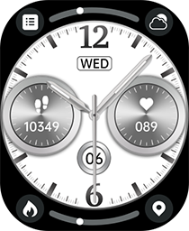Pure Silver Watch Face - DTNO.1 Smart Watch