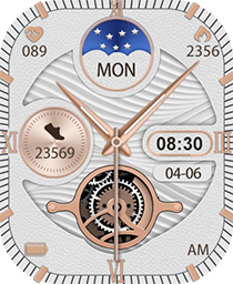 Moon Phase Rose Watch Face - DTNO.1 Smart Watch