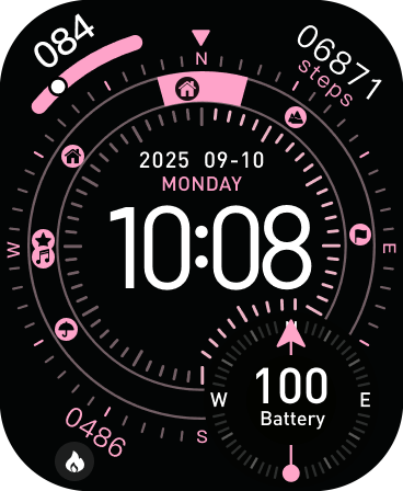 Orbit Blush Watch Face - DTNO.1 Smart Watch