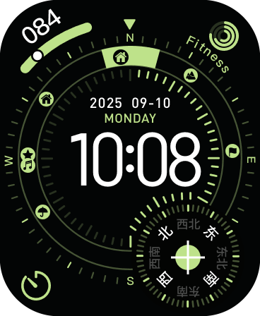 Orbit Moss Watch Face - DTNO.1 Smart Watch
