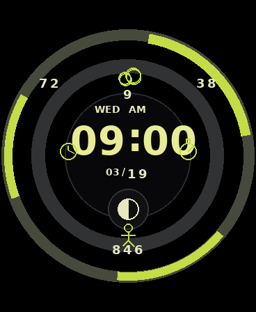 Orbit Lime Watch Face - DTNO.1 Smart Watch