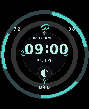 Orbit Aqua Watch Face - DTNO.1 Smart Watch