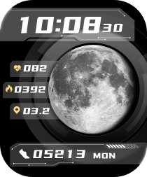Lunar Surface Watch Face - DTNO.1 Smart Watch