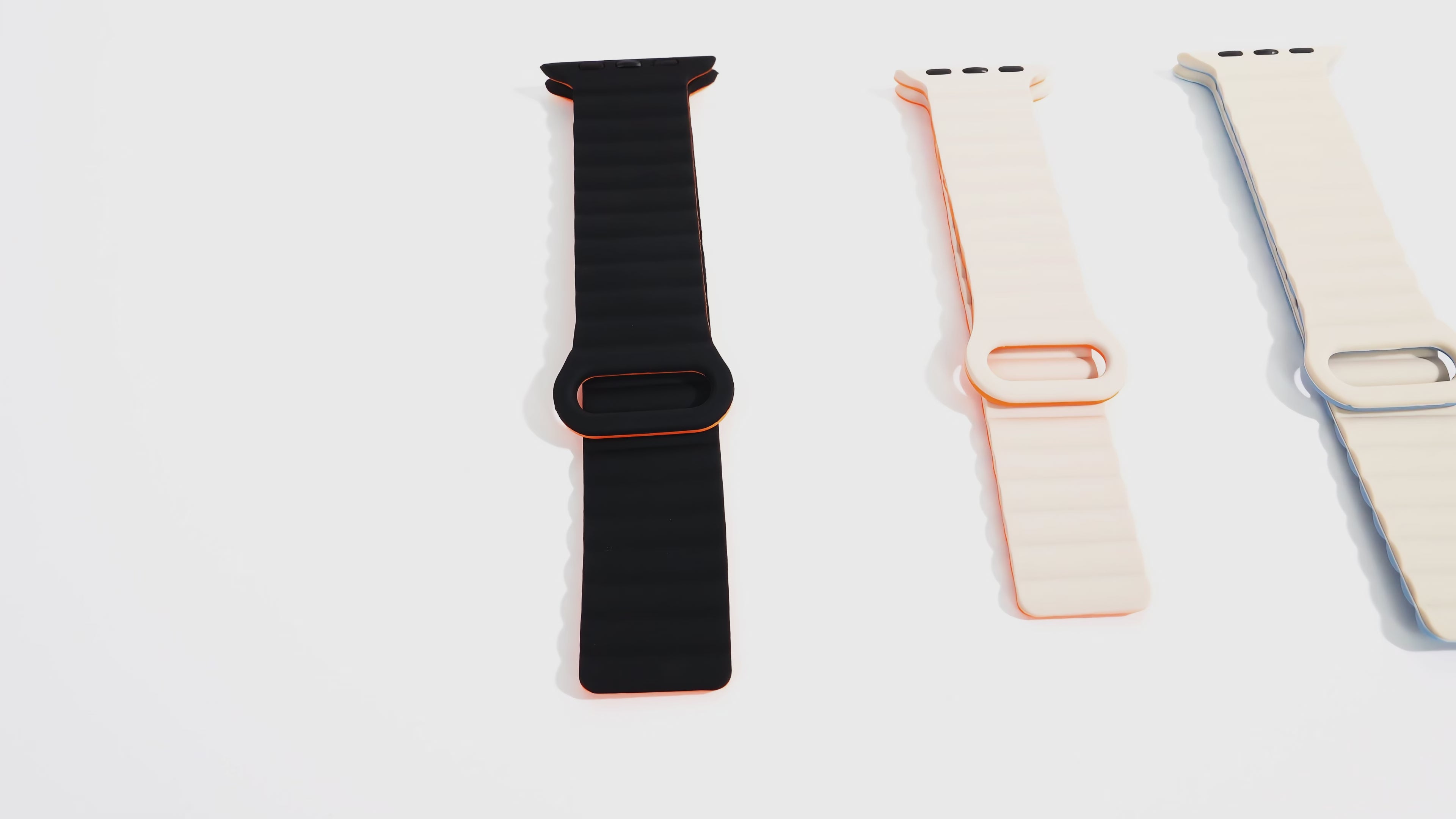 Two-color magnetic elastic silicone strap for DT Smart Watch